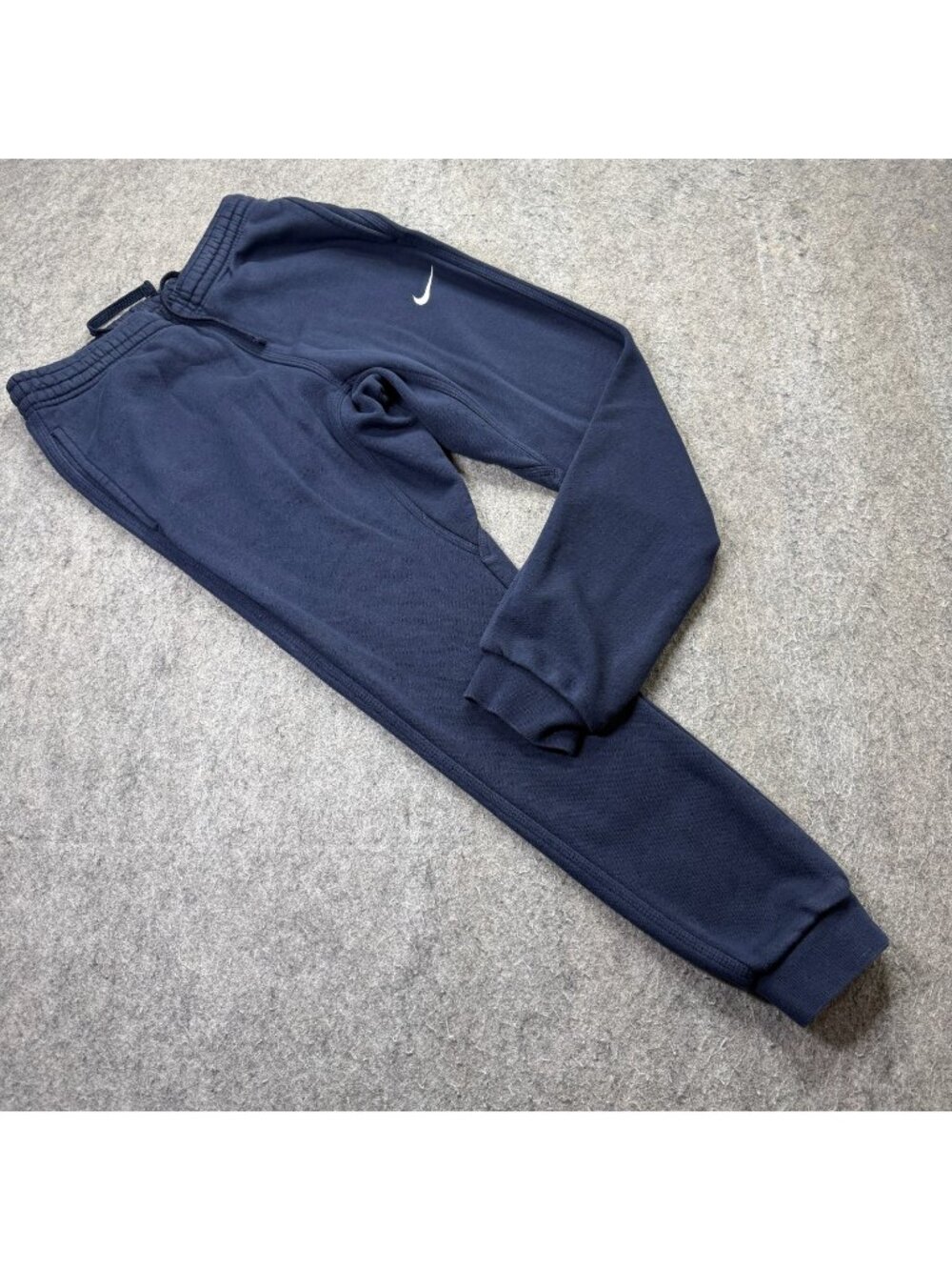 Nike Joggers Men M Blue Fleece Tapered Cuffed Sweatpants 28" 826431 b021
